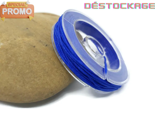 Fil nylon bleu 0,8 mm Les Précieuses Perles