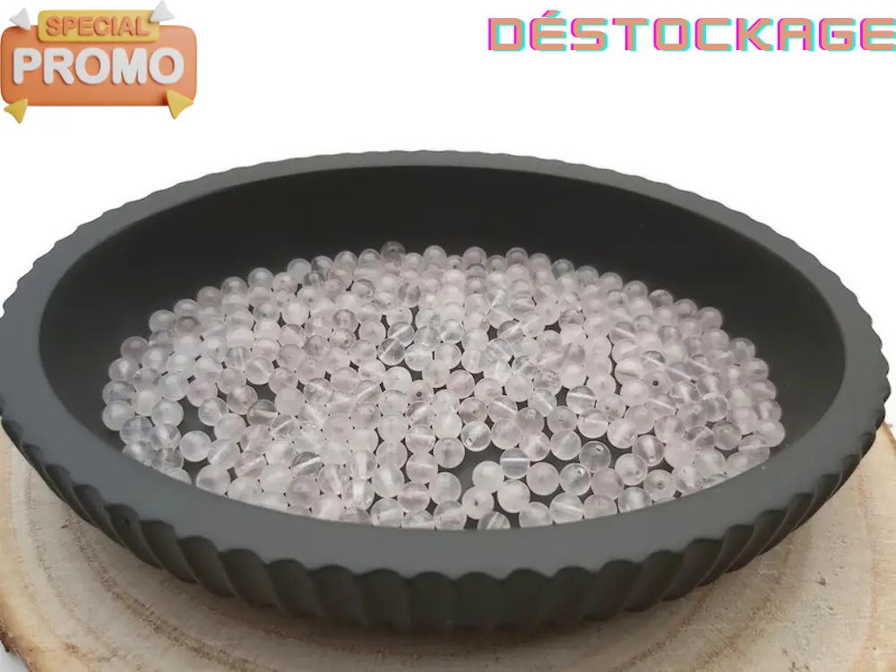 Quartz rose - 4 mm - 80 Perles Les Précieuses Perles