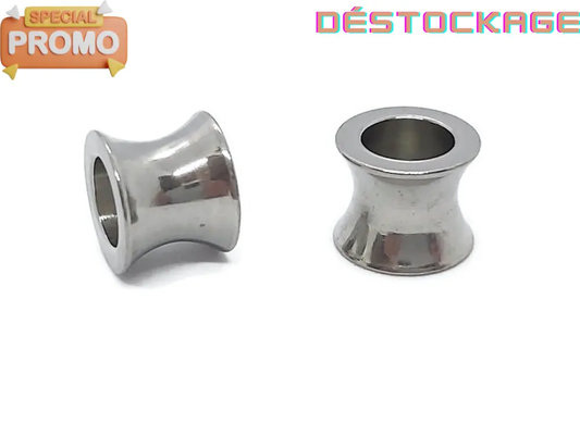 Perles inox séparateurs - 10 x 8 mm - Lot de 4 Les Précieuses Perles