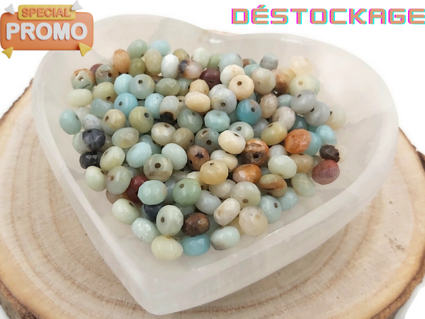 Amazonite - Facettes de 8 x 5 mm - 30/60 Perles