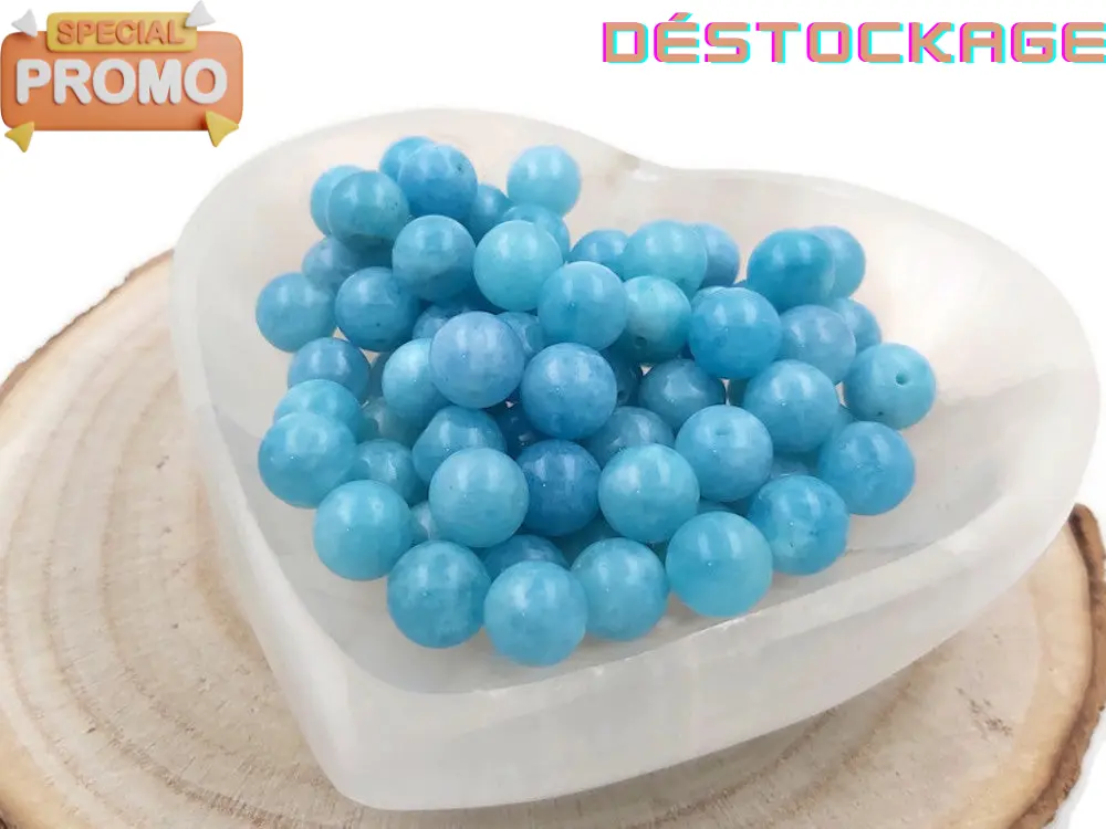 Calcédoine - 10 mm - 20 Perles Les Précieuses Perles