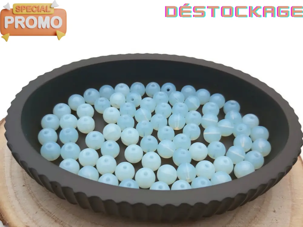 Opalite synthétique Grade AA - 8 mm - 40 Perles Les Précieuses Perles