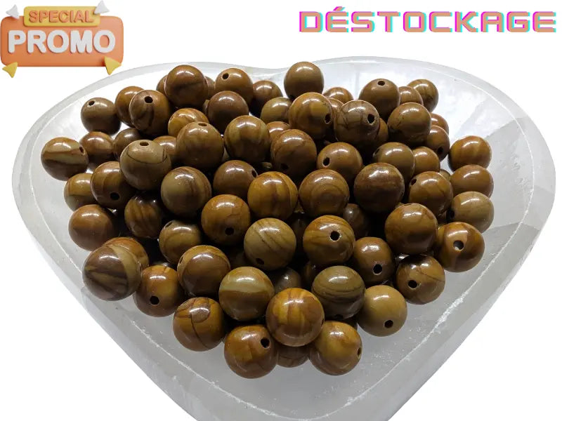 Jaspe marron - 8 mm - 40 Perles Les Précieuses Perles