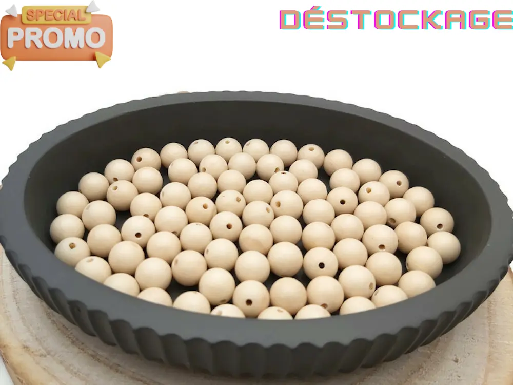 Pierre fossile - 8 mm - 40 Perles Les Précieuses Perles