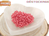 Jade de Malaisie corail - 4 mm - 80 Perles