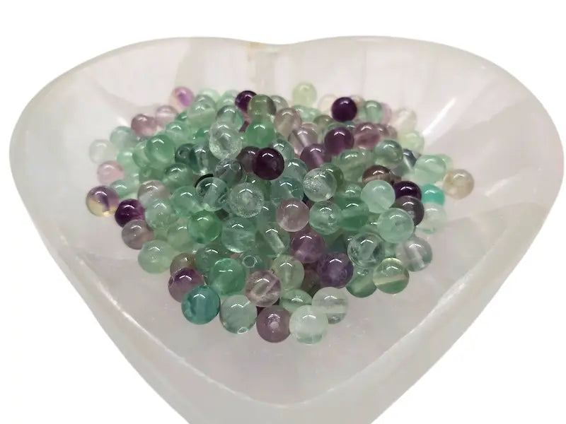 Fluorite Grade A - 6 mm - 30/60 Perles Les Précieuses Perles