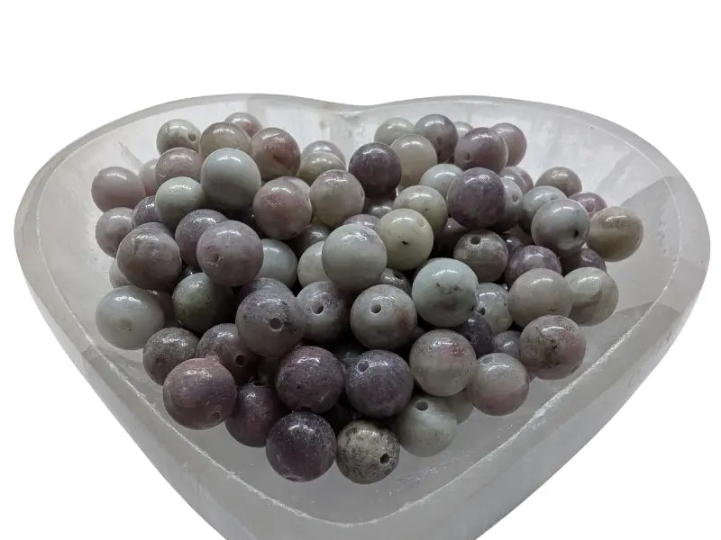Jade lavande - 8 mm - 20/40 Perles Les Précieuses Perles