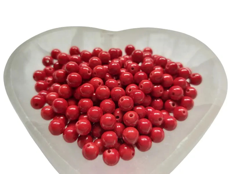 Jade Rouge - 6 mm - 60 Perles Les Précieuses Perles