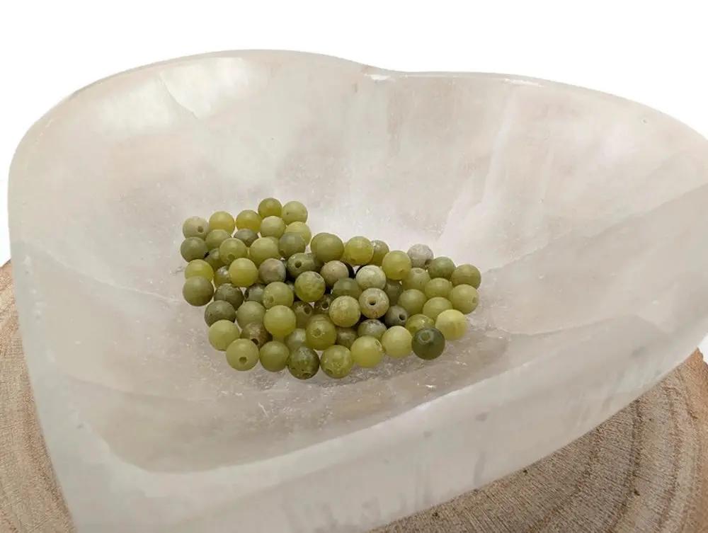 Jade vert - 4 mm - 80 Perles Les Précieuses Perles