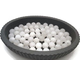 Jade blanc mat - 10 mm - 20 Perles
