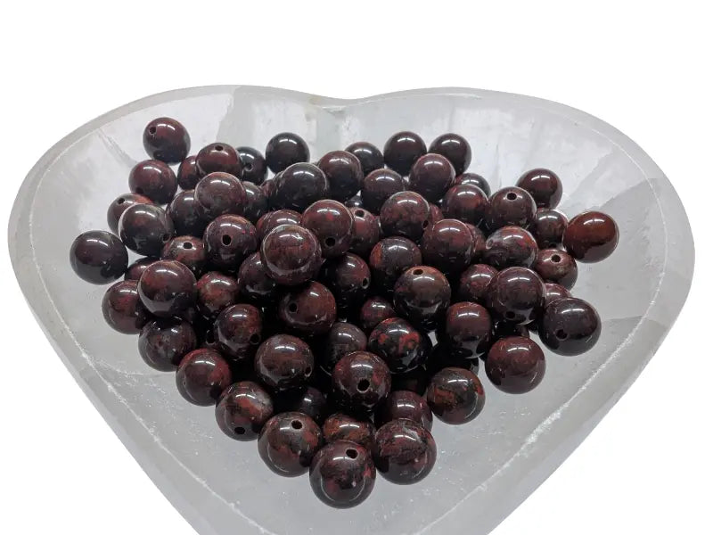 Jaspe Breschia - 8 mm - 20/40 Perles Les Précieuses Perles