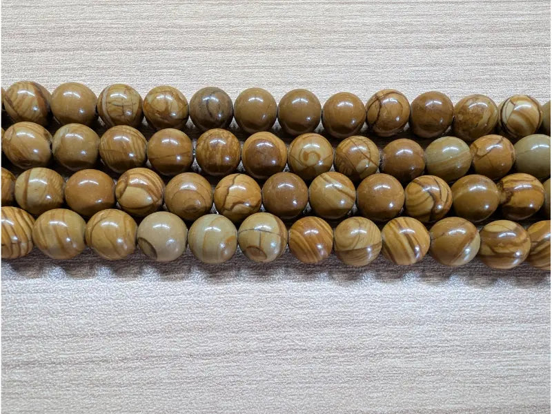 Jaspe marron - 8 mm - 40 Perles Les Précieuses Perles