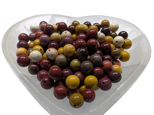 Jaspe Mokaïte - 8 mm - 20/40 Perles Les Précieuses Perles
