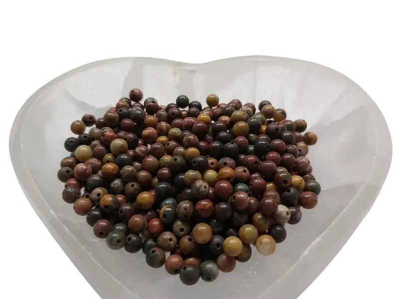 Jaspe Picasso - 4 mm - 80 Perles Les Précieuses Perles