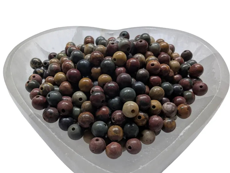 Jaspe Picasso - 6 mm - 60 Perles Les Précieuses Perles