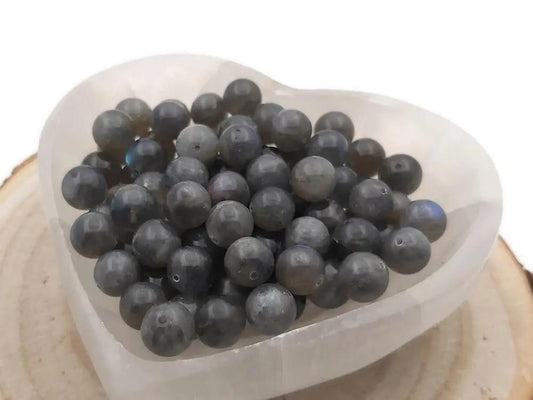 Labradorite Grade AA  - 10 mm - 20 Perles Les Précieuses Perles