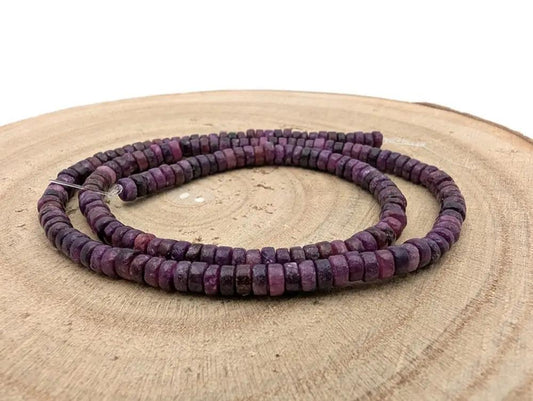 Lépidolite  - Perles heishi 4,5 x 2,5 mm - Fil de 40 cm Les Précieuses Perles