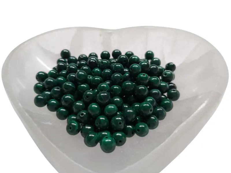 Malachite - 6 mm - 15/30 Perles Les Précieuses Perles