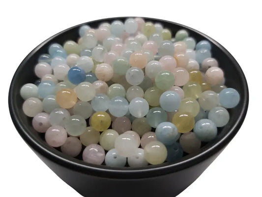 Morganite - 6 mm - 30/60 Perles Les Précieuses Perles