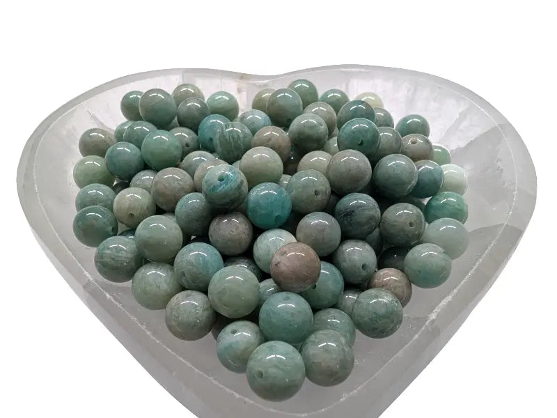 Amazonite du Pérou - 8 mm - 20 Perles Les Précieuses Perles