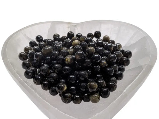 Obsidienne dorée - 6 mm - 30/60 Perles Les Précieuses Perles