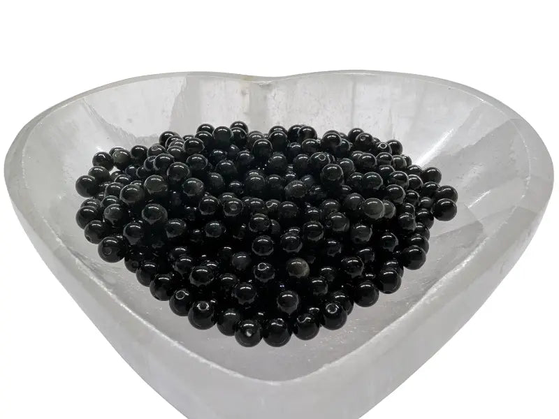 Obsidienne - 4 mm - 80 Perles Les Précieuses Perles