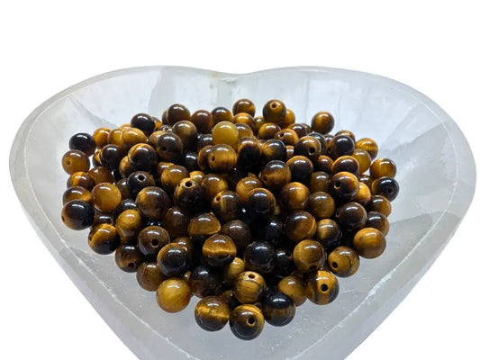 Œil de tigre Grade A - 6 mm - 30/60 Perles Les Précieuses Perles