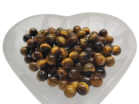 Œil de tigre Grade AB+ - 8 mm - 20/40 Perles Les Précieuses Perles