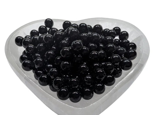 Onyx noir - 8 mm - 40 Perles Les Précieuses Perles