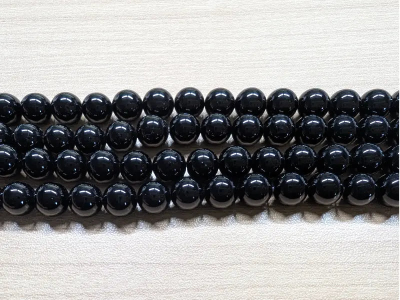 Onyx noir - 8 mm - 40 Perles Les Précieuses Perles