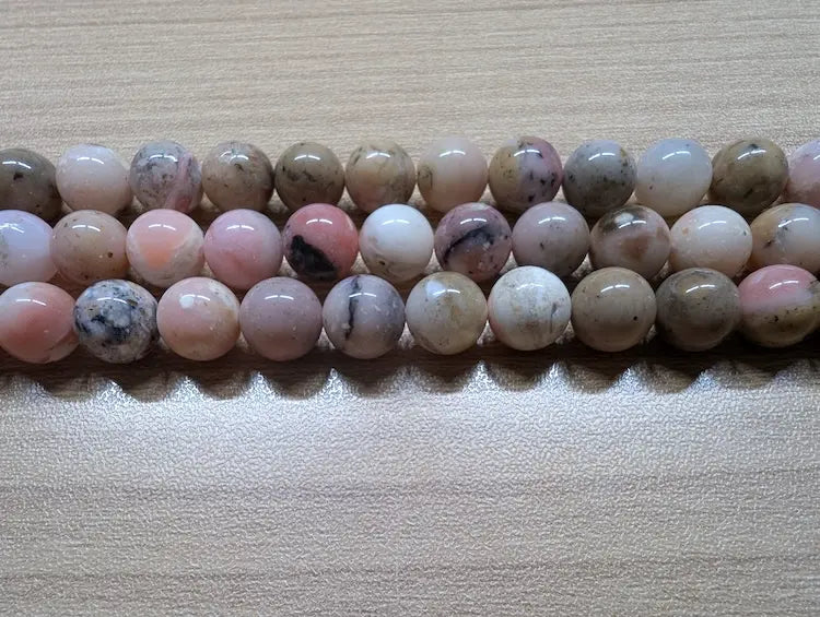 Opale rose Grade AB - 8 mm - 20/40 Perles Les Précieuses Perles