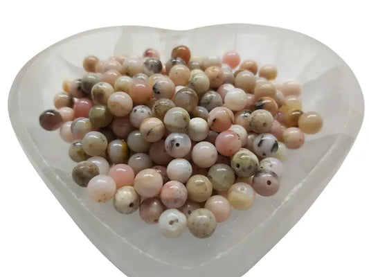 Opale rose Grade AB - 6 mm - 30/60 Perles Les Précieuses Perles