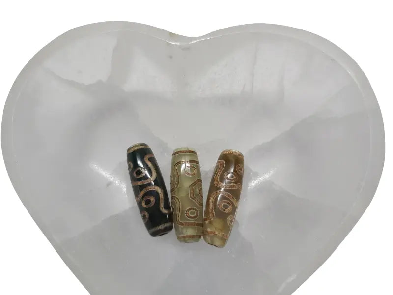 Agate - DZI Tibétaine 11 yeux Les Précieuses Perles