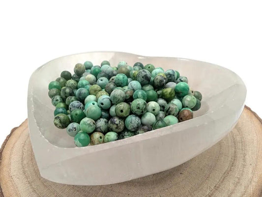 Variscite  - 6 mm - 30 Perles Les Précieuses Perles