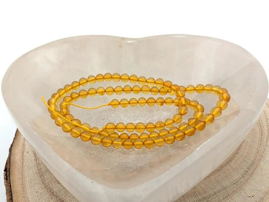 Ambre naturel - 4 mm - fil de 41 cm Les Précieuses Perles