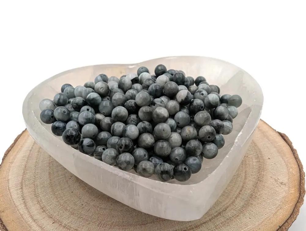 Œil de faucon - 5/6 mm - 30/60 Perles Les Précieuses Perles