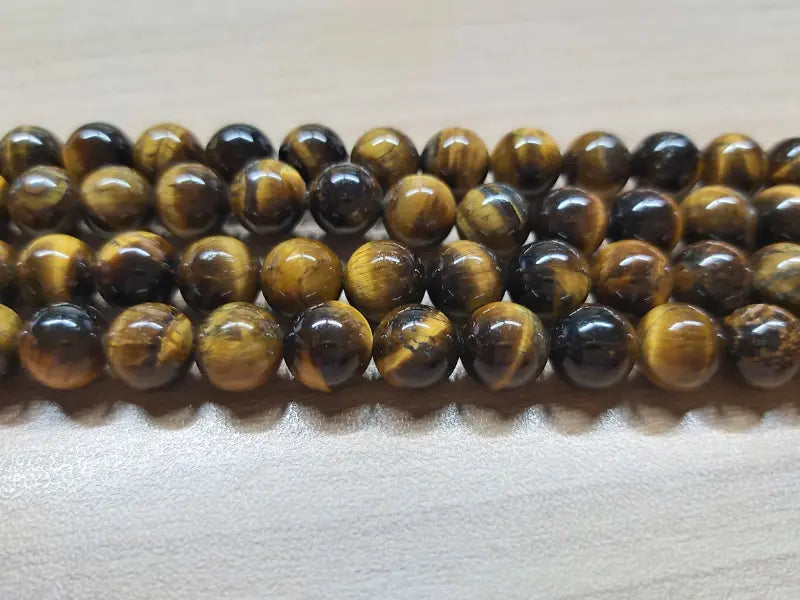 Œil de tigre Grade AB+ - 8 mm - 20/40 Perles Les Précieuses Perles