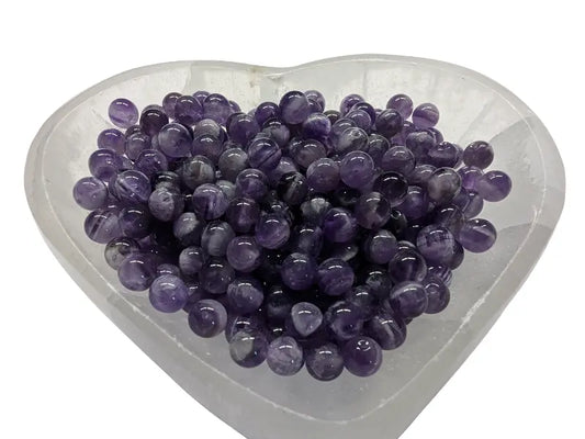 Améthyste rubanée - 6 mm - 30/60 Perles Les Précieuses Perles
