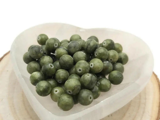 Jade vert - 10 mm - 20 Perles Les Précieuses Perles