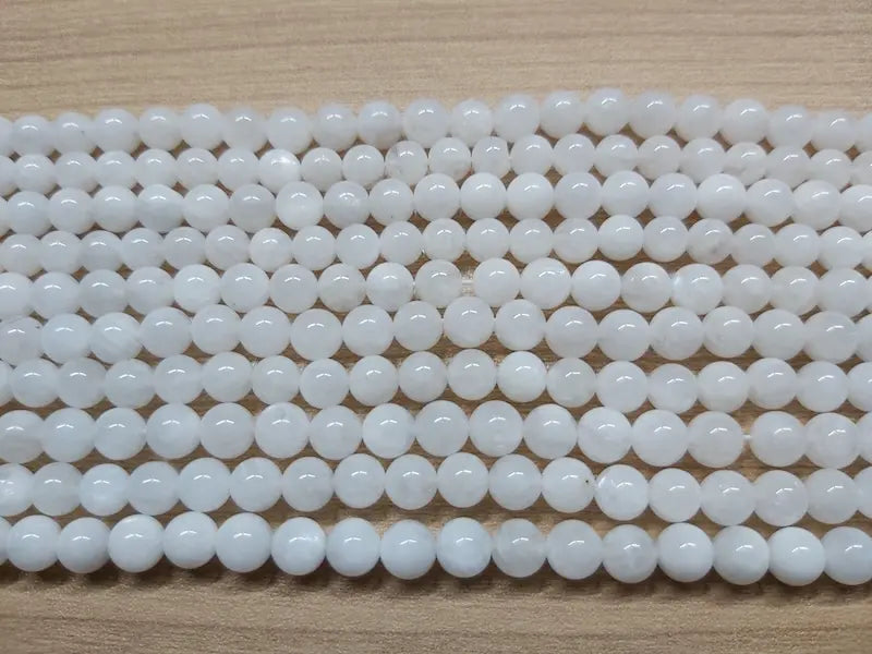 Pierre de lune - 6 mm - 30/60 perles Les Précieuses Perles