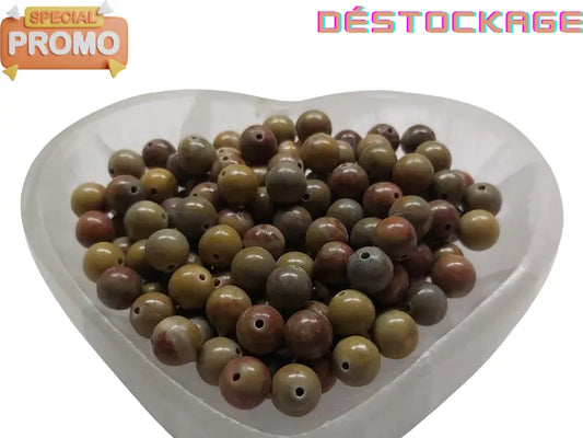 Jaspe arc en ciel - 8 mm - 40 Perles Les Précieuses Perles