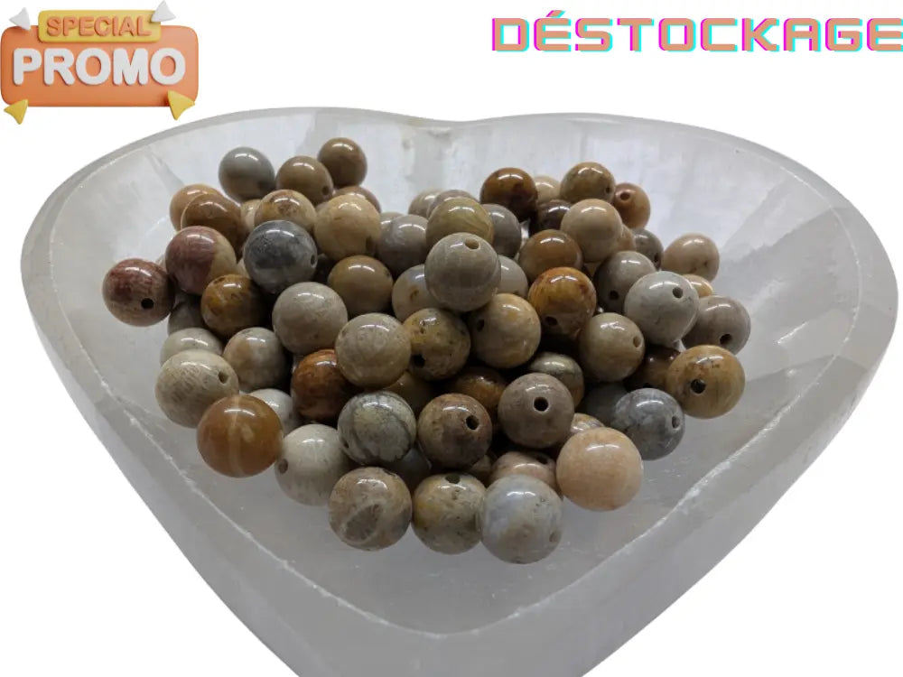 Jaspe Chrysanthème - irrégulières 8 mm - 20/40 Perles Les Précieuses Perles