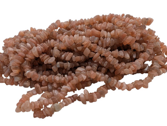 Pierre de soleil - Puces percées - 38 cm Les Précieuses Perles