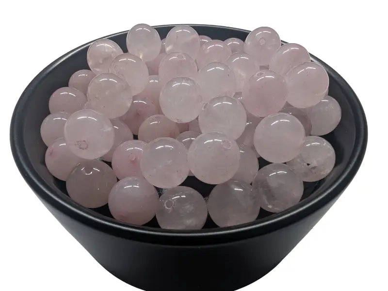 Quartz rose - 10 mm - 20 Perles Les Précieuses Perles