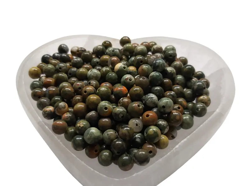 Rhyolite - 6 mm - 30/60 Perles Les Précieuses Perles