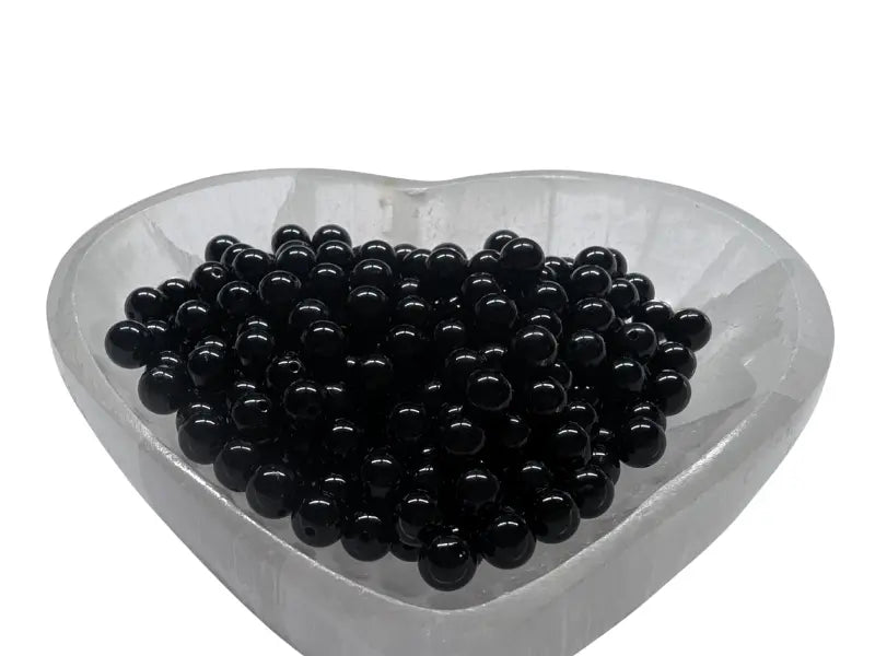 Tourmaline noire Grade A - 6 mm - 30/60 Perles Les Précieuses Perles