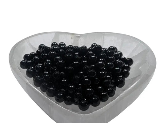 Tourmaline noire Grade A - 6 mm - 30/60 Perles Les Précieuses Perles