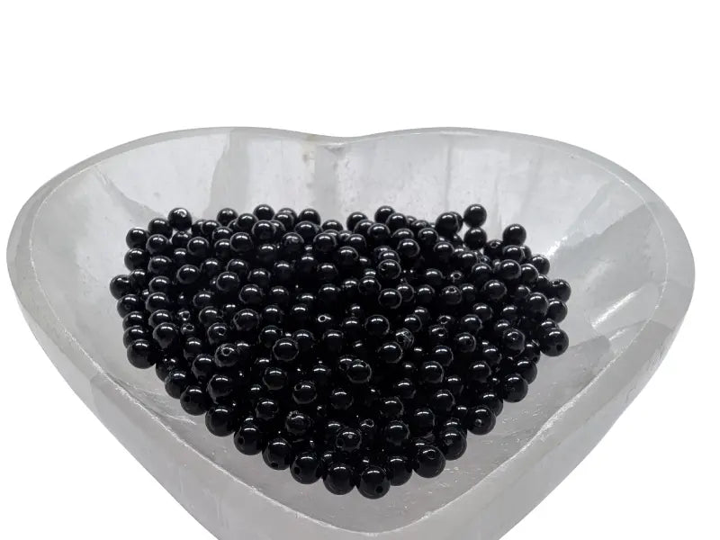 Tourmaline noire - 4 mm - 40/80 Perles Les Précieuses Perles