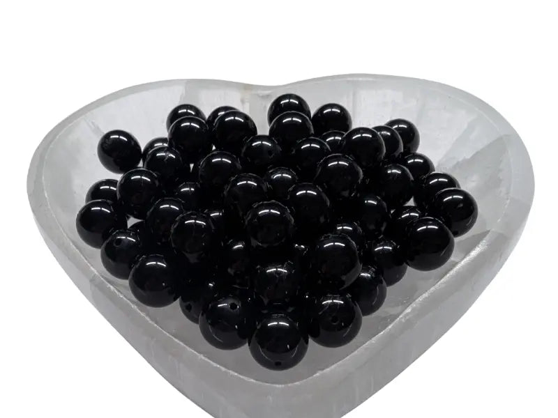 Tourmaline noire - 10 mm - 20 Perles Les Précieuses Perles