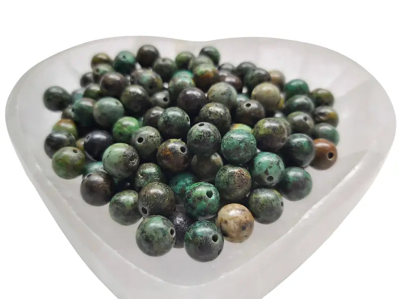 Turquoise Africaine - 8 mm - 20/40 Perles Les Précieuses Perles